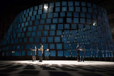 Media School lecturer Norbert Herber created the sound to accompany this artwork, “Ai no Keshiki,” or "Indigo Views," in Tokushima, Japan. School of Art, Architecture + Design textiles area coordinator Rowland Ricketts created the textile installation. (Rowland Ricketts | Courtesy photo)