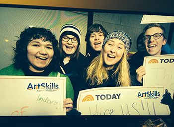 Media LLC members are caught on camera at the TODAY Show.