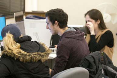 Students work with real clients to create campaigns and offer other services as part of the club's activities. (Grayson Harbour, senior | The Media School)