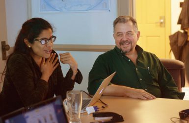 Professor of practice Mike Sellers and SPEA assistant professor Shahzeen Attari