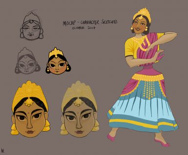 Character sketches of the terracotta doll, Leya.