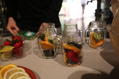 The segment "Rainbow Water" aims at encouraging kids to drink more water by including fruits to make it taste better. (Ellen Glover | The Media School)
