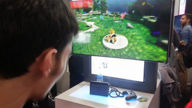 One of the students tried out <i>Snake Pass</i> at the conference. (Kerry Norris | The Media School)
