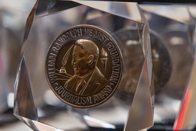 William Randolph Hearst Foundation Journalism Award trophy