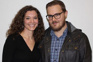 From left, journalists Amanda and Justin Heckert