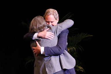Kevin Kline and Robby Benson hugging