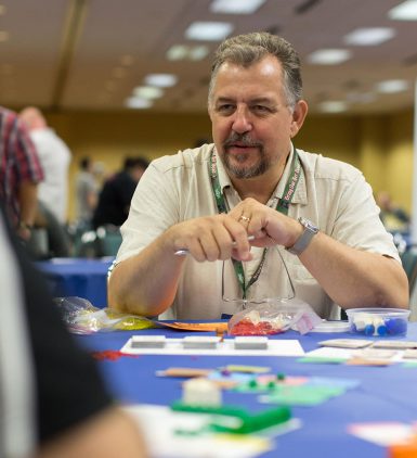 Professor of practice Mike Sellers debuted Our Town at the recent Gen Con conference in Indianapolis. (Liz Kaye | IU Communications)