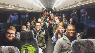Students packed the bus for their trip to New York. (Audrie Osterman | The Media School)