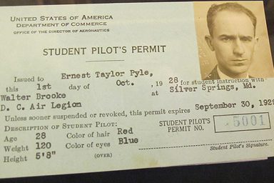 student pilot's license