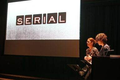 After all of this feedback since the release of <i>Serial</i>, the two said this recent demand of good audio storytelling has restored their faith. (Emma Knutson | The Media School)