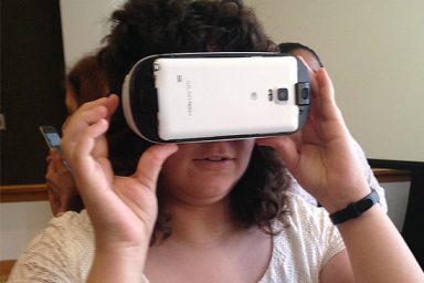 Zega using a VR headset
