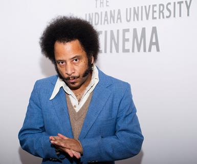 Boots Riley during his Oct. 2018 visit to IU Cinema.