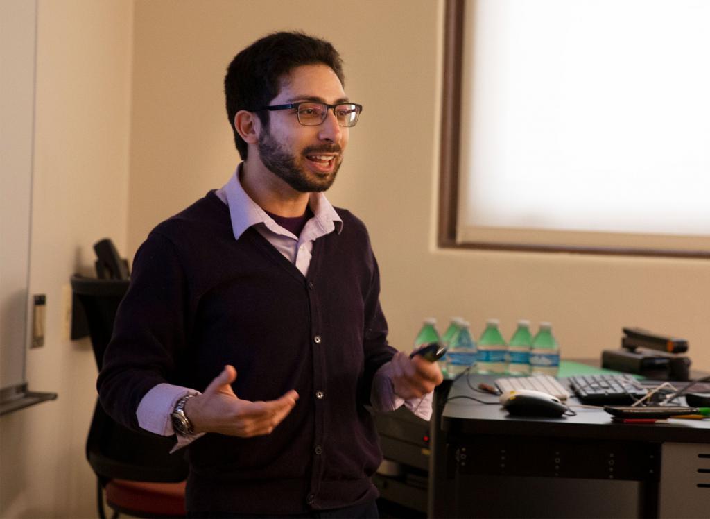 Media School doctoral candidate Ken Rosenberg presents his paper, "Applying Dimensionality to the Discrete Moral Emotions of the Intuitionist Perspective using Narrative Videogames: Do the Values of Media Influence its Moral Salience?" in the session, "Good and Evil in Modern Storytelling."