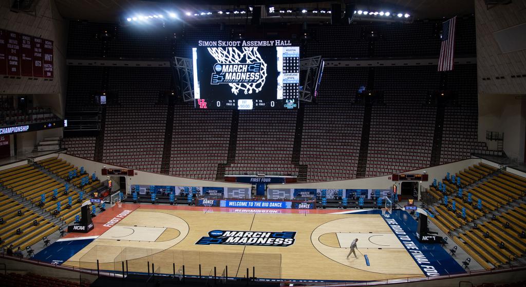 The inside of Assembly Hall