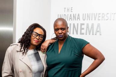 Numa Perrier and Terri Francis at the IU Cinema