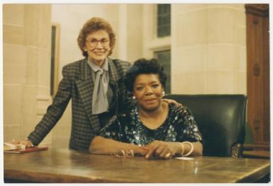 Phyllis Klotman and Maya Angelou