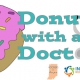 Square cropped thumbnail of An illustration of a donut with pink icing is to the left with 