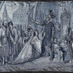 Illustration of a medieval royal court